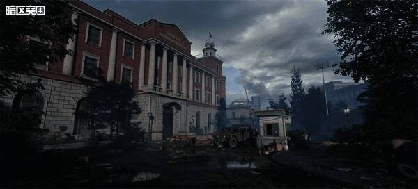 军港地图街道场景图