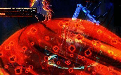 火场地大机制2出现碎石及恢复柱子血量的动态画面