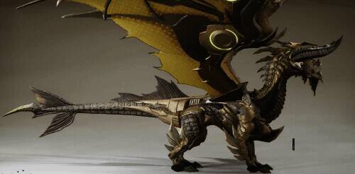 《王牌战争：文明重启》中飞龙与暴龙对决画面