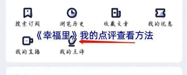 幸福里 APP 相关页面示意图