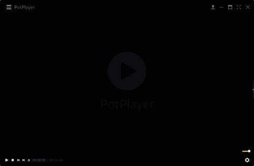 PotPlayer打开后的界面图