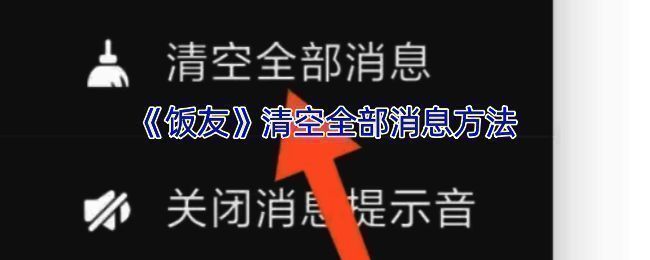 饭友APP消息页面示例图