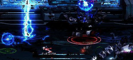 玩家拾取能量球撞击核心堵漏电区域动图