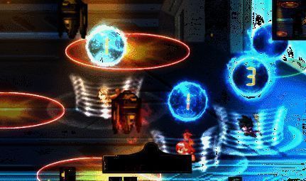 携带能量球移动及受攻击掉落动画