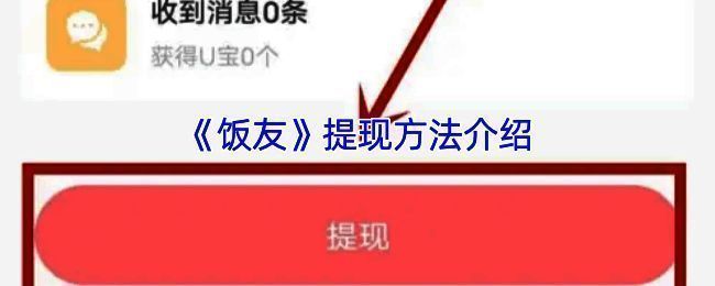 饭友APP提现相关界面1