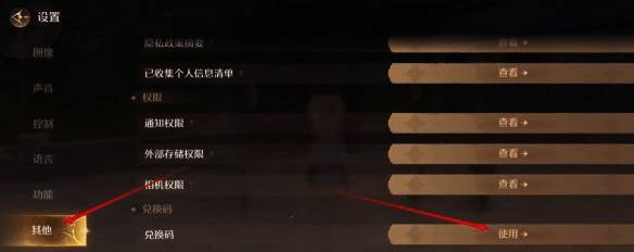 无限暖暖游戏内兑换码输入界面