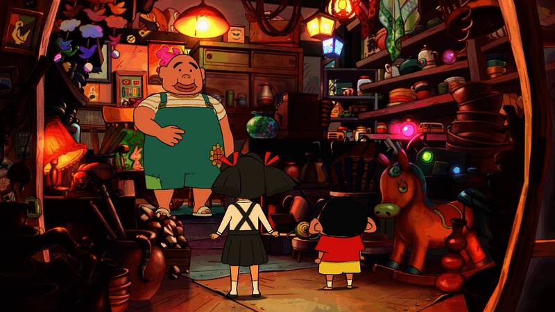 《蜡笔小新：煤炭镇的小白》游戏画面3