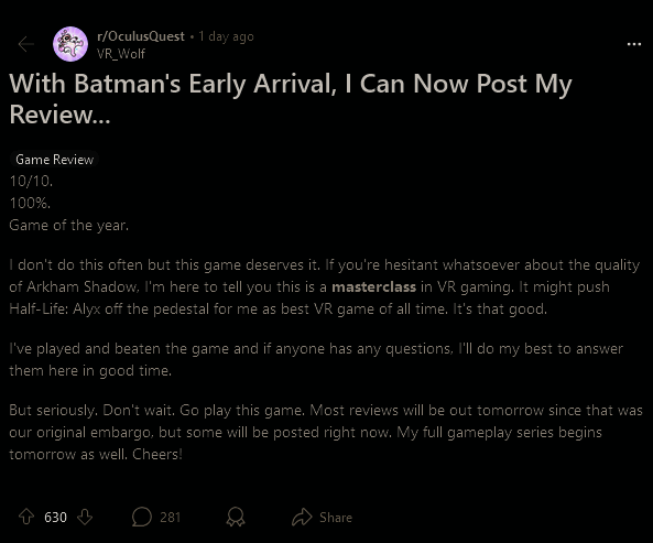 《蝙蝠侠:阿卡姆之影》宣传画面