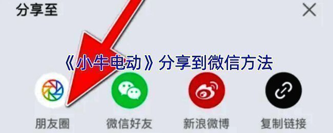 小牛电动APP分享相关页面示意图