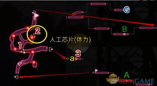 人工芯片（体力）获取地点1画面