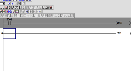 绘制完成的梯形图界面截图