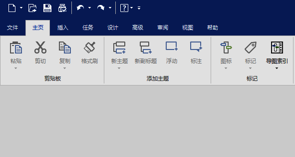 打开MindManager界面图