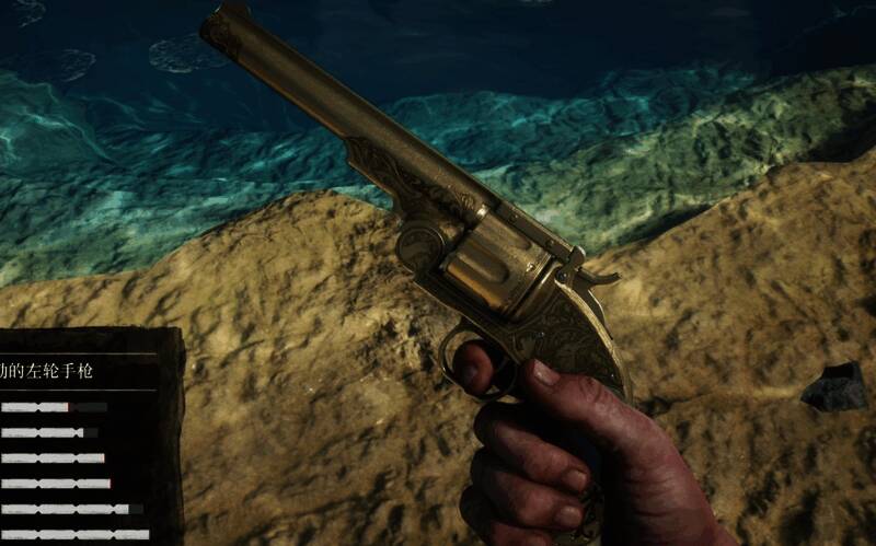 荒野大镖客2提前获得斯科菲尔德左轮相关画面