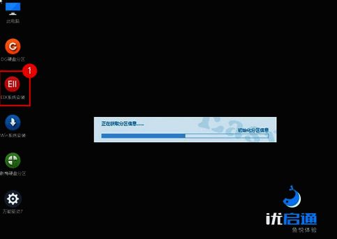 PE 系统桌面 EIx 系统安装工具图片