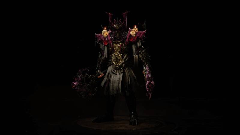 《暗黑破坏神:不朽》野蛮人角色寂言司祭时装展示