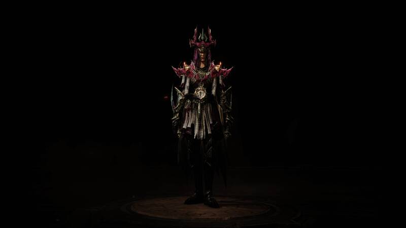 《暗黑破坏神:不朽》雾刃角色寂言司祭时装展示