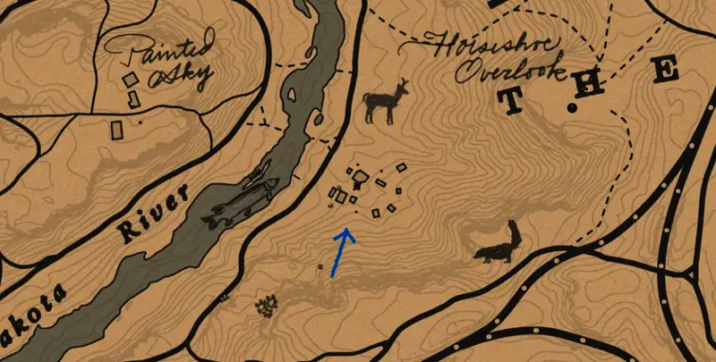 地图第一个含金条位置整体图