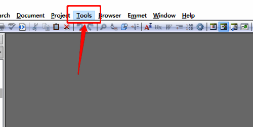 点击Tools选项界面图