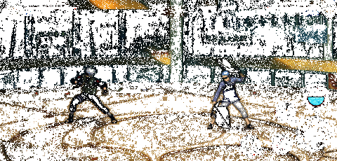 卡卡西启动神威虚化状态,身体呈现半透明空间扭曲