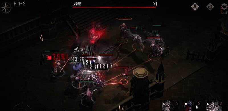 角色技能释放动画，展示不同阵营角色协同作战的特效画面