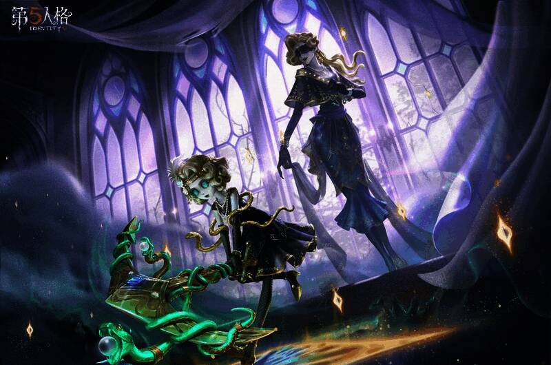 《第五人格》游戏界面截图,展示梦之女巫角色立绘及技能图标