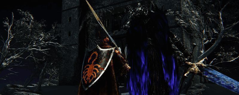 女爵角色手持短剑进行高速连击的战斗画面,背景为黑暗奇幻风格场景