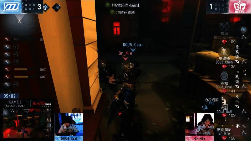 Gr_N1e自信蓄力刀过板骗飞轮的激烈对抗场景