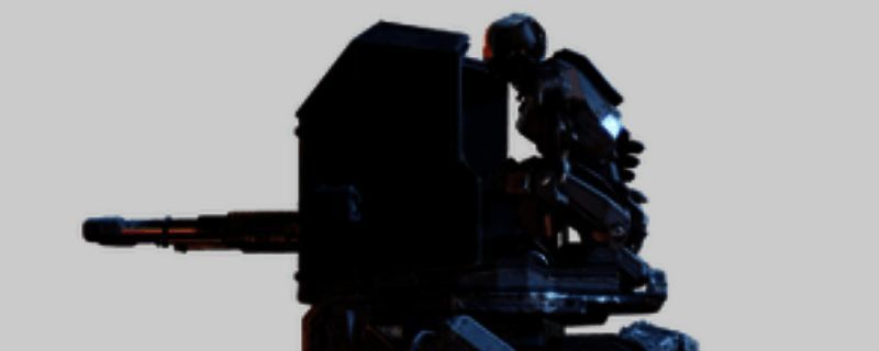 侦擦纵步者全身展示，外形酷似科幻风格的双足机器人