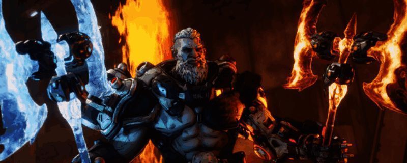 《无主之地4》游戏场景截图，角色手持武器与敌人激烈交火，背景特效炫目