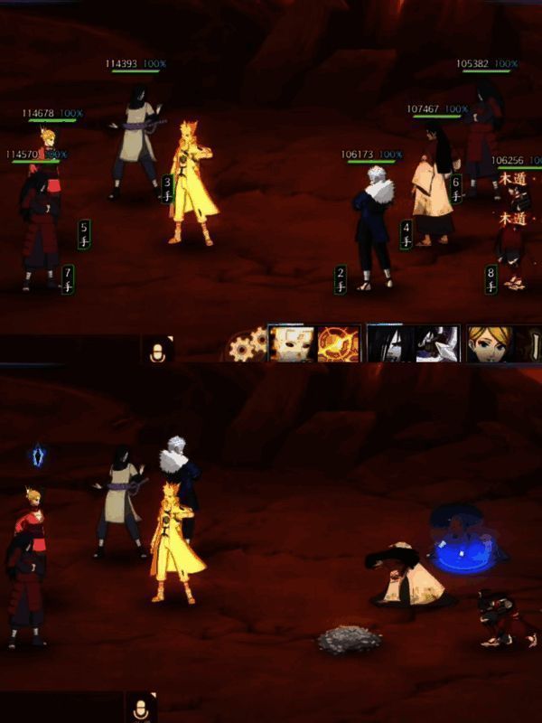 斗祭实战截图，展示关键回合操作细节