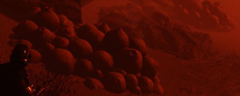 游戏角色正在进行高空跳跃，身后有喷射背包产生的火焰轨迹