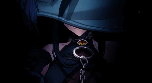 黑羽释放技能特效画面,锁链光芒闪烁,周围能量波动明显