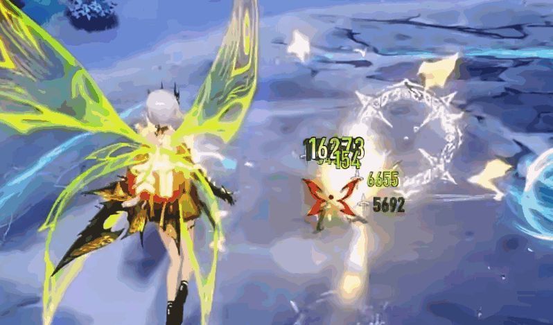 角色施展螺旋飞跃技能,高速穿越障碍物的动态画面