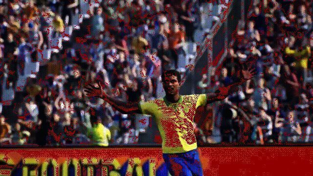 罗马里奥快速启动,完成一脚精彩射门动画