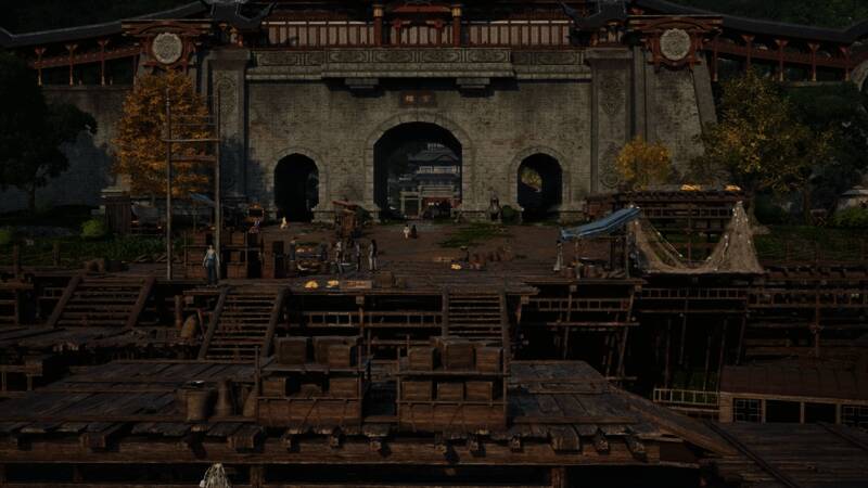 夜晚丛林中一场神秘仪式正在进行,火光映照着诡异的符文