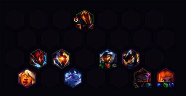 纳亚菲利霸王阵容站位分布示意图