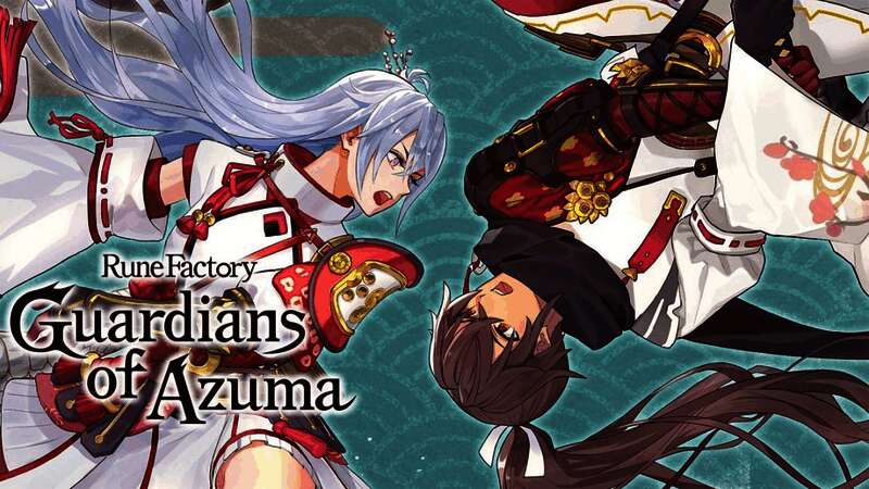 《符文工房:龙之天地》宣传插画,角色在村庄中互动