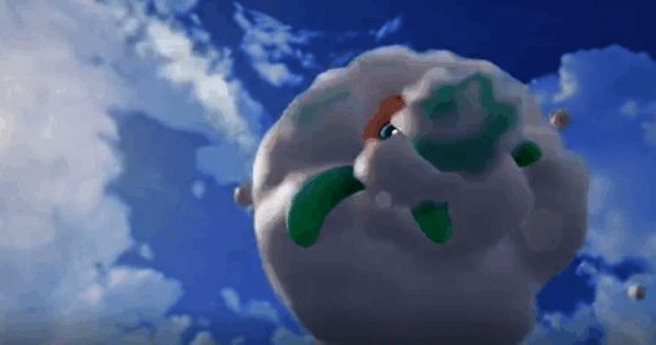 玩家使用道具吸引蓬蓬羊头目，角色准备捕捉瞬间