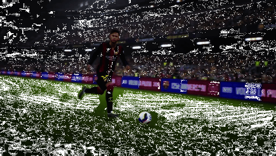 内马尔突破动作特写，展现连续变向过人技巧