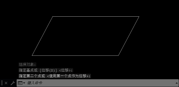 最终完成的倾斜矩形展示，角度自然且线条清晰