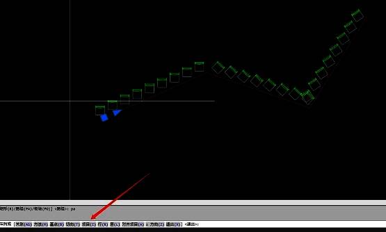 CAD中通过输入i命令调整阵列个数的操作界面