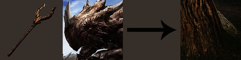 长角盾面犀正在森林中采集树木资源,玩家在一旁观察准备抓捕