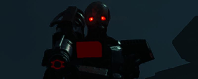 《绝地潜兵2》中火箭奇袭者的外观展示，机器人手持火箭发射器，造型精悍