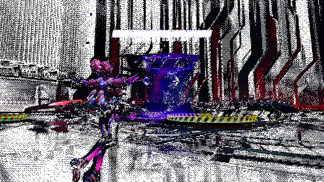 角色“曙光”在浮空作战中利用弹射板实现立体机动