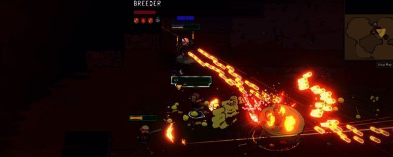 游戏场景截图，展现废墟城市中的战斗画面，环境细节丰富，光影效果逼真