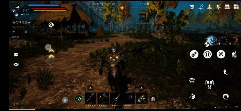 宠物指令界面截图，展示待命、跟随、攻击等操作选项