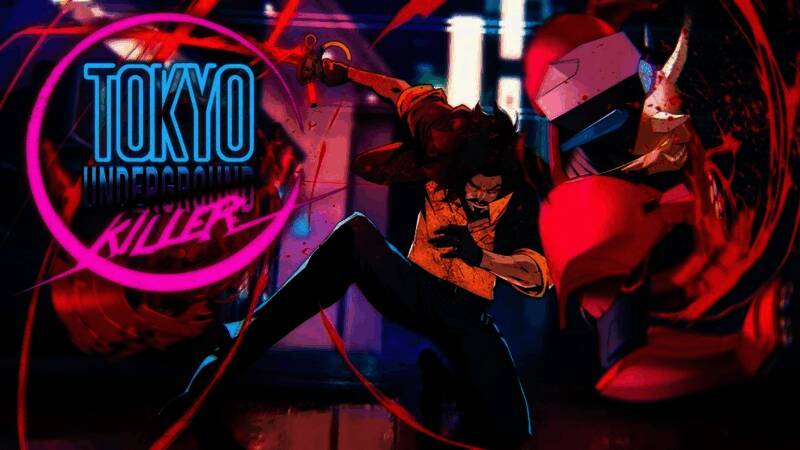 东京地下杀手战斗画面,主角使用武士刀斩杀敌人