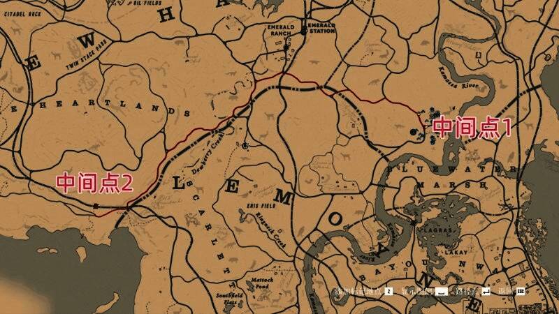 继续沿地图路径奔跑,接近铁路线