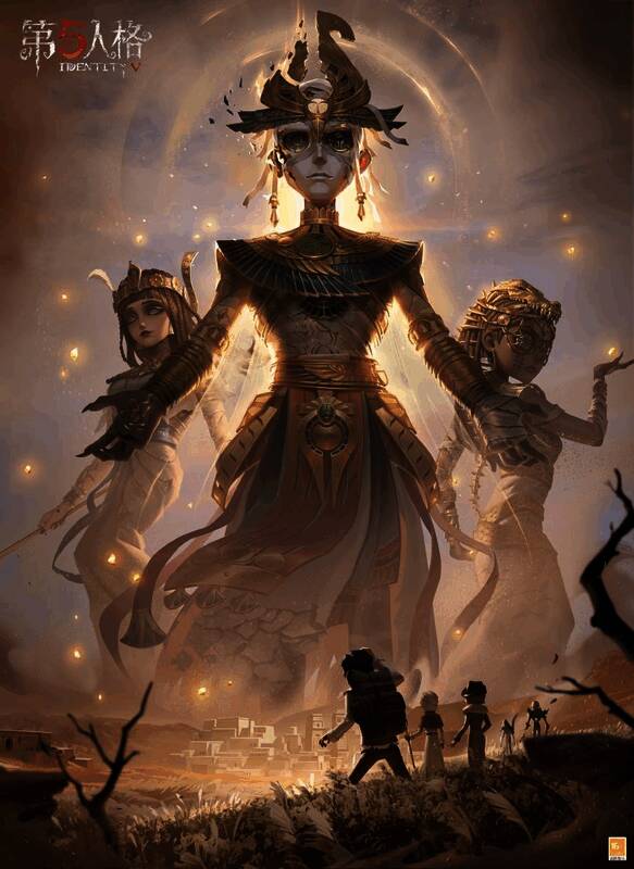 逃脱大师-死生之谕角色展示，金色圣甲虫与华丽光晕交织