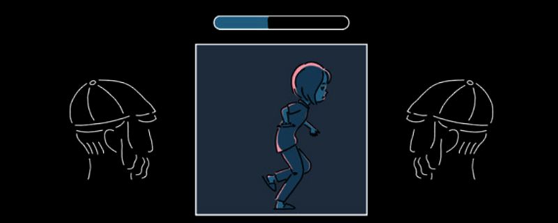 游戏场景截图,展示温馨细腻的角色互动画面